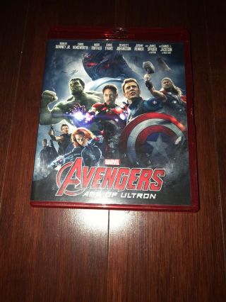 Marvel Studios Avengers Age Of Ultron (blu - Ray Disc,  2015) Rare Red Case