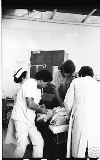 Emergency Randolph Mantooth On Set Rare 1973 Nbc Tv Photo Negative
