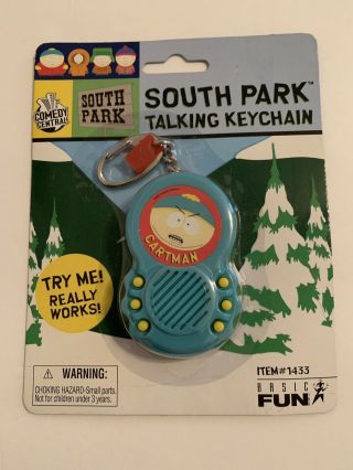2005 South Park Cartman Talking Keychain Rare - Comedy Central