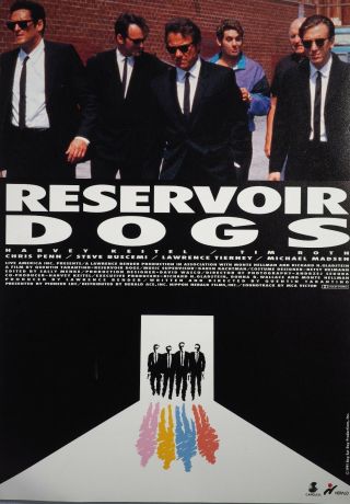 Reservoir Dogs 1992 Quentin Tarantino Rare Japan Chirashi Mini Movie Poster B5