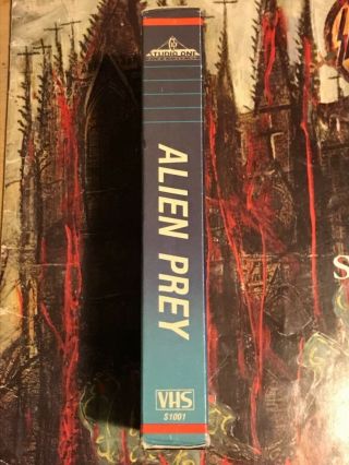 Alien Prey VHS Rare Horror Canadian Studio One VEC Release 4