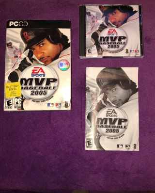 Mvp Baseball 2005 Pc Big Box Very Rare Both Discs
