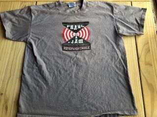Pearl Jam Vintage T Shirt September 19,  1998 Size L Benefit Washington D.  C.  Rare