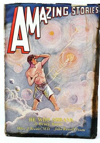 Rare August 1936 Stories Science Fiction Pulp Atlantis John Russel Fearn