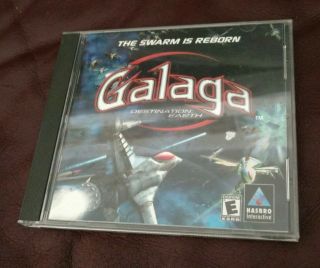 Galaga Destination Earth The Swarm Is Reborn (2000) Hasbro Rare Htf Pc Game