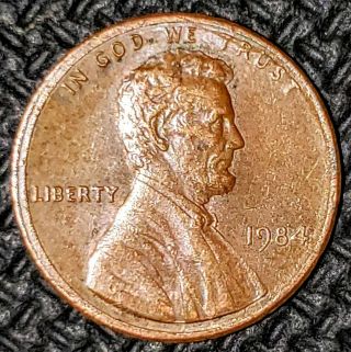 1984 Lincoln Penny With Double Rail & Rare Dropped Letter