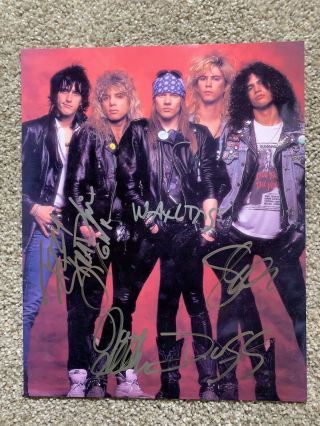Guns N Roses Signed Autographed Photo Very Rare Comes With