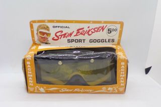 Stein Eriksen Skiing Sports Goggles Vintage Rare Bachmann Official 7