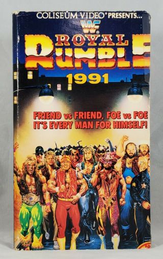 Wwf - Royal Rumble 1991 (vhs,  1991) Coliseum Video Rare Hogan Warrior Savage