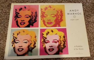 Andy Warhol Rare Pop Art Portfolio Litho Prints Set 6 Buy Both Listed & Save