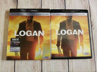 Logan 4k (4k,  Blu - Ray,  Noir,  No Digital) W/ Rare Oop Slipcover.  Wolverine Xmen