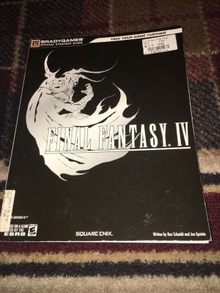 Final Fantasy Iv Official Strategy Guide Book Nintendo Ds Rare Brady Games