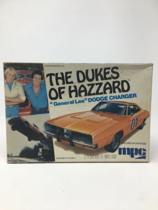 1979 1/25 Dukes Of Hazzard General Lee Charger Rare Model Kit 1 - 0661