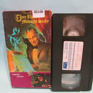 Once Upon A Midnight Scary Rare Horror Vhs Vincent Price Video Gems Horror