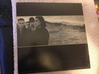 U2 The Joshua Tree Poster 2 - Sided Flat Square 1987 Promo 12x12 Rare Rare Rare