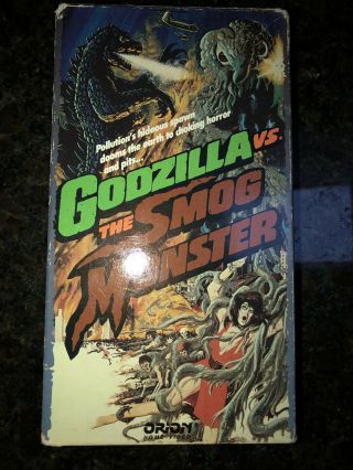 Godzilla Vs The Smog Monster Rare Vhs