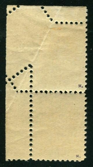 Estonia 1919 Mi 6 MNH error private perforation,  very rare 2