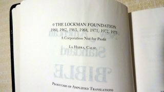 Rare 1973 Holman NASB Side Column Reference Bible Black Bonded Leather 7