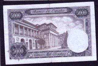 RARE SPAIN BANKNOTE 5000 PESETAS,  1976 YEAR 2