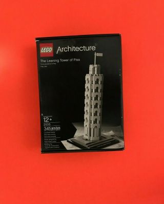 Lego Architecture - Leaning Tower Of Pisa Italy Rare Lego Set 21015 Retired Oop
