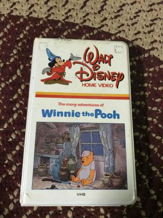 Walt Disneys The Many Adventures Of Winnie The Pooh Big Box Slip Rare Oop Vhs