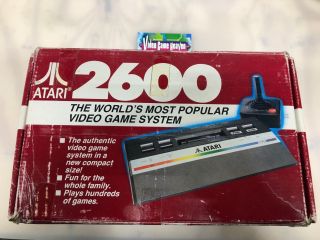 Atari 2600 Video Game System Black Complete Rare