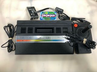Atari 2600 Video Game System Black COMPLETE Rare 2