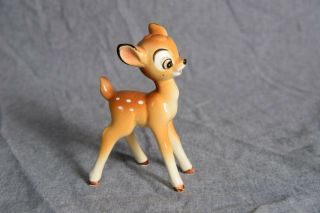 Disney Bambi Porcelain Ceramic Figurine Rare - Made In Japan - Vintage