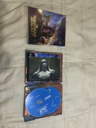 Guardians Of The Galaxy Blu Ray 3d W/ Rare Holographic Slip Cover