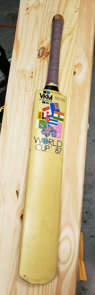 World Cup 1987 BDM Adult Size English Cricket Bat VKM RARE LOOK 2