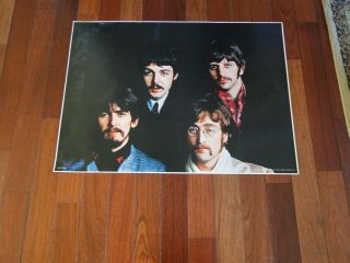 Vintage Uncommon Rare Beatles Fab Four Poster 1975 Stuff & Co.  Japan
