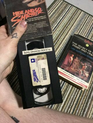 HIDE AND GO SHRIEK HORROR SOV SLASHER BIG BOX SLIP RARE OOP VHS 2