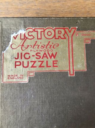 Rare Vintage Victory Gold Box Plywood Jig - Saw Jigsaw Puzzle 7102 300pc Castle