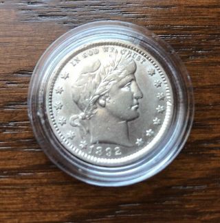 1892 Silver Barber Quarter In Top Rare Find