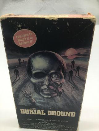 Burial Ground Vhs Rare Horror Zombies Gore Vestron Video