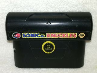 Sega Genesis Sonic Knuckles Video Game Cartridge Not For Resale Rare