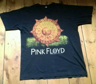 Vintage 1994 Pink Floyd European Tour Brockum Tshirt Large Black Rare.  Model - Time