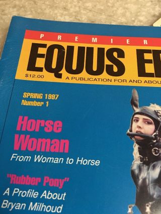 1997 Equus Eroticus Premiere First Issue Rare World Of Pony Girls & Boys Adults 2
