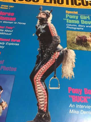 1997 Equus Eroticus Premiere First Issue Rare World Of Pony Girls & Boys Adults 4