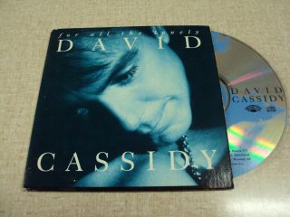 David Cassidy " For All The Lonely " Ultra Rare Promo Cd Single 1992 (partridge)