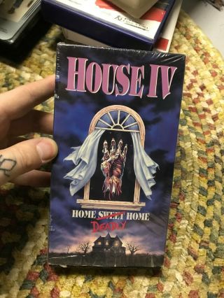 House 4 Horror Sov Slasher Big Box Slip Rare Oop Vhs