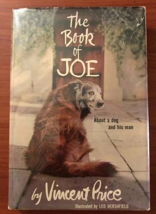 The Book Of Joe By Vincent Price,  Hbdj First Edition Rare