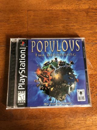 Populous The Beginning - Playstation 1 2 Ps1 Ps2 Game Rare Complete Game Cib