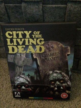City Of The Living Dead Limited Edition Blu - Ray Arrow Video Region B - Rare Oop