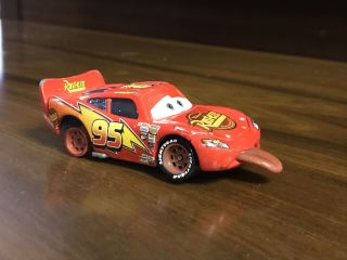 Disney Pixar Cars Diecast Rare Finish Line Tongue Out Lightning Mcqueen