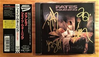 Fates Warning - Parallels (rare Japan Cd W/ Obi - Autographed By 4 Band Members)