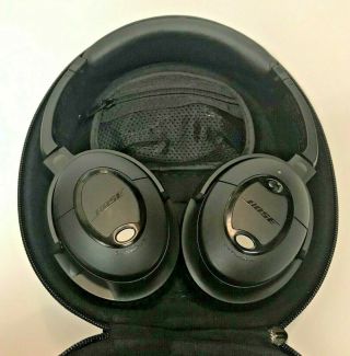 Bose Quietcomfort Qc 15 Noise Cancelling Headphones Rare Black,  Case