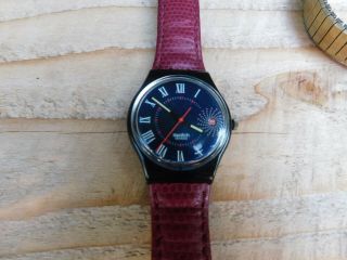 Vintage Swatch Date Watch 1991 With Fresh Battery (rare Model)