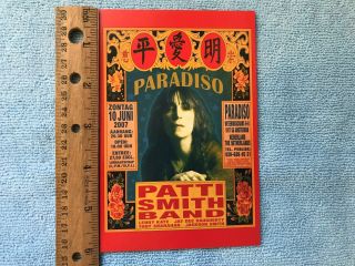 Patti Smith - Rare Handbill 3