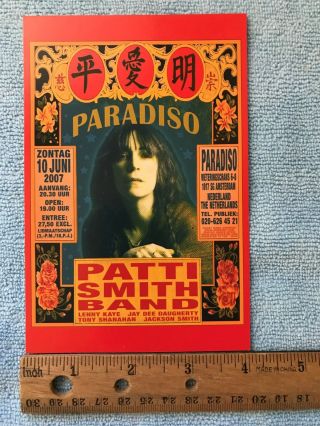 Patti Smith - Rare Handbill 4